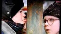 Christmas story licking pole