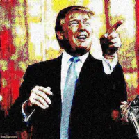 Donald Trump birthday deep-fried 3