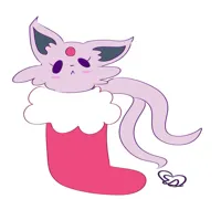 Espeon in a stocking