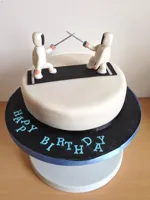 Fencing Birthday Cake