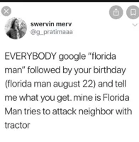 Florida man birthday