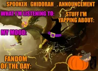 Ghidorah's Halloween announcement template