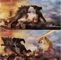 Godzilla vs Kong vs Cheems