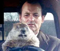 Groundhog day happy birthday