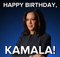 Happy birthday Kamala Harris