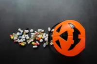 Jack-o-lantern with meds