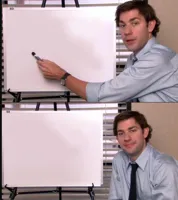 Jim Halpert Pointing to Whiteboard