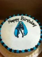 Miku Birthday Cake - Blank Name