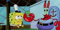 Mr krabs (finally) pays spongebob