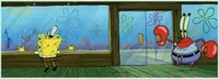 Mr. Krabs! The front door is missing!