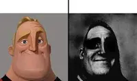 Normal and dark mr.incredibles