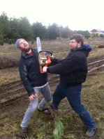 Pastor taylor Christmas tree beheading