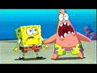 Patrick and spongebob scared