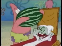 patrick spongebob watermelon