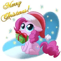 pinkie present christmas