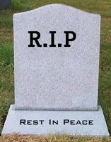 RIP headstone