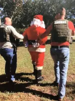 Santa busted