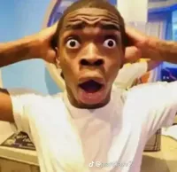 Shocked black guy