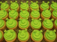 Shrek Cupcakes