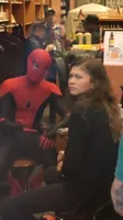 Spider Man (Tom Holland) and Mary Jane (Zendaya)