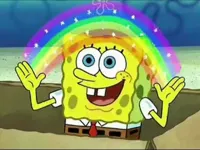 sponge bob rainbow