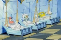 Spongebob and friends in hospital