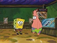 SpongeBob and Patrick at movie theater