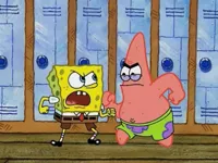 SpongeBob And Patrick Fighting