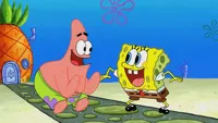 Spongebob and Patrick laughing