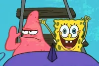 SpongeBob and Patrick on the Rollercoaster