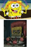 spongebob before and after