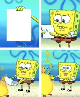 Spongebob Burning Paper Formated