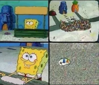 spongebob crowd