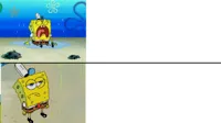 spongebob crying vs meh meme