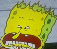 Spongebob disgusted face