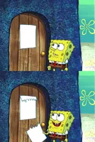 Spongebob Door Note