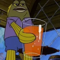 spongebob drink tom