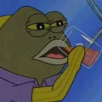 spongebob fish drinking