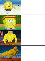 Spongebob Getting Stronger