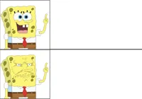 Spongebob happy to angry