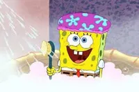 Spongebob in the Shower