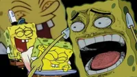 spongebob laughing