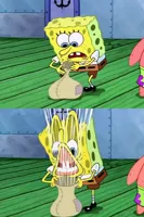 Spongebob opens the "bag of winds"