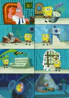 Spongebob proving something