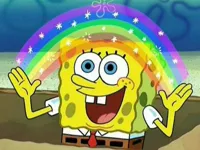 spongebob rainbow