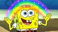 spongebob rainbow