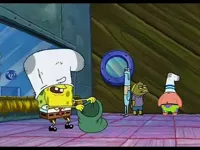 Spongebob Robbing Bank