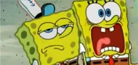 SpongeBob scared and not scared no ghoul