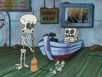 Spongebob skeleton