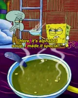 SpongeBob special alphabet soup